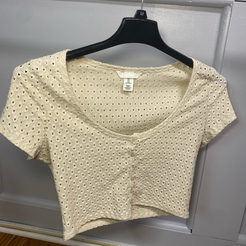 Textured Boho button up top